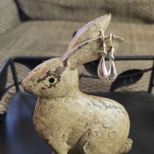 Silver Teardrop Earrings